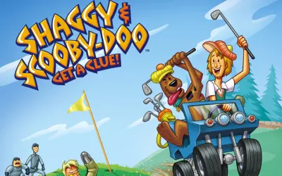 Shaggy i Scooby-Doo grają w golfa, a za nimi ścigają się dziwni agenci.