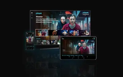 Player to platforma VOD, gdzie obejrzysz serial "Skazana" na różnych urządzeniach.