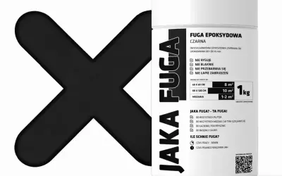 Czarna fuga epoksydowa w opakowaniu 1kg. Idealna do łazienki, basenu i sauny. Nie rysuje, nie blaknie, nie łapie zabrudzeń.