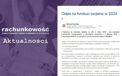 Odpis na zfśs 2024: przeciętne wynagrodzenie w gospodarce narodowej z II półrocza 2023 r. wynosi 6445,71 zł.