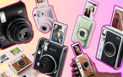 Kolekcja aparatów Instax: mini 99, mini 40, mini 12, mini LiPlay i mini Evo. Zastanawiasz się, instax co to? To natychmiastowe zdjęcia!