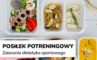 Zdrowe posiłki po treningu: sałatka z tuńczykiem, makaron z cukinią, kurczak w sosie i zupa dyniowa. Idealne dla sportowców.