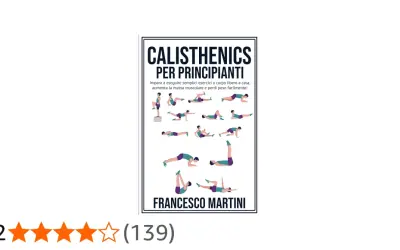 Illustrazione di calisthenics esercizi per principianti, con diverse posizioni a corpo libero.