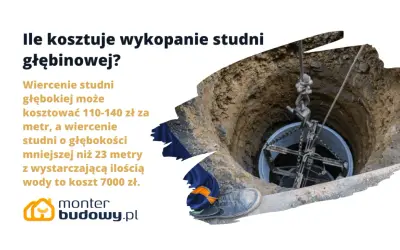 Ile kosztuje studnia głębinowa? Wiercenie studni głębokiej to koszt 110-140 zł/metr, a studni do 23m to ok. 7000 zł.