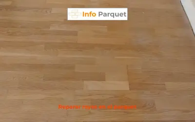 Sugerencias de remedios caseros para reparar parquet rayado.