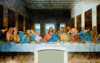 Ostatnia Wieczerza, jedno z najważniejszych dzieł Leonardo da Vinci, ukazuje dramatyczny moment rozmowy Jezusa z apostołami.