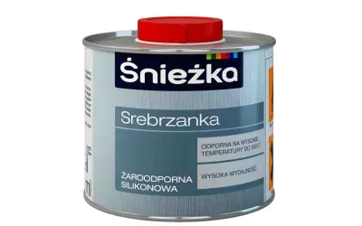 Puszka srebrzanki Śnieżka, żaroodporna silikonowa, odporna na wysokie temperatury do 500°C.