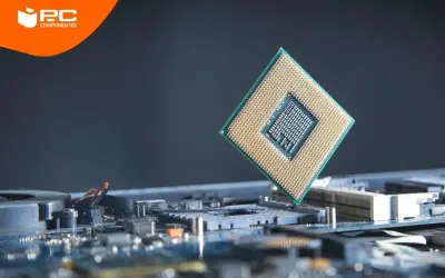 Procesador de PC listo para instalarse en la placa base. Explora las mejores marcas de componentes de PC.