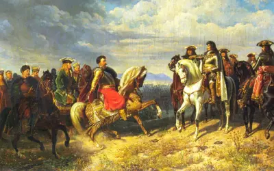 Jan III Sobieski na czele wojsk po bitwie pod Wiedniem. Ciekawostki o tym zwycięstwie odkrywają potęgę husarii.