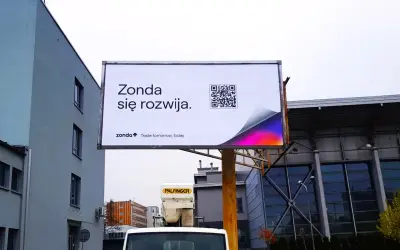 Zonda się rozwija. Zastanawiasz się, teaser co to? Zeskanuj kod QR, by dowiedzieć się więcej o przyszłości handlu.