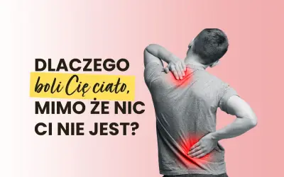 Mężczyzna z bólem pleców i karku, mimo że nie ma ku temu widocznych powodów. Czy to sygnał, że ignorujemy potrzeby fizjologiczne?