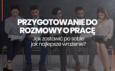 Przygotowanie do rozmowy o pracę: pięć osób siedzi w rzędzie, każdy z dokumentami lub tabletem. Jak zostawić po sobie jak najlepsze wrażenie?