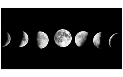 Fasi lunari, ideali per un calendario per travasare il vino.