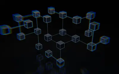 Sieć połączonych sześcianów, przypominająca blockchain. Co to jest?