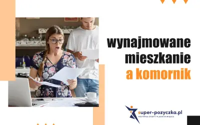 Zaskoczona para analizuje dokumenty. Czy komornik może wejść do wynajmowanego mieszkania? Dowiedz się więcej.