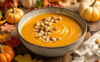 Velouté potimarron châtaigne : la recette automnale parfaite (sans éplucher !)
