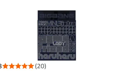 Okładka albumu BIGBANG z 2008 roku, z tytułami utworów jak "Lady", "Haru Haru".