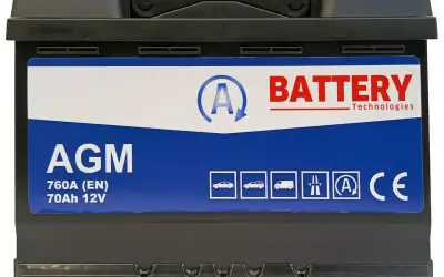 Akumulator AGM 70Ah 12V 760A (EN) od Battery Technologies. Dowiedz się, co to akumulator AGM.