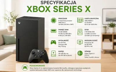 Xbox Series X z kartą graficzną AMD RDNA 2 oferuje 12 TFLOPS mocy, zapewniając płynną rozgrywkę.