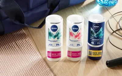 Antyperspiranty bez aluminium Nivea Magnesium Dry – ochrona 48h dla aktywnych. Idealne po treningu.