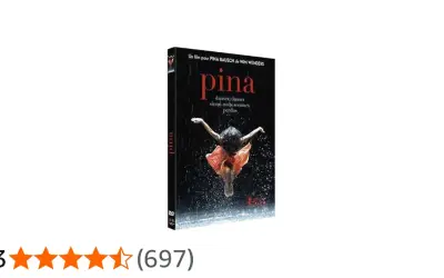 Copertina del film "Pina" di Wim Wenders, un tributo alla coreografa Pina Bausch. La ballerina danza sotto la pioggia.