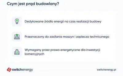 Prąd budowlany: dedykowane źródło energii na budowę, zasilające maszyny i zaplecze techniczne. Niezbędny dla inwestycji komercyjnych.