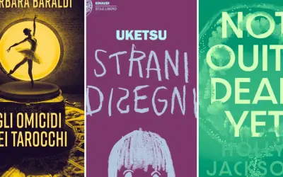 Copertine di gialli: "Gli omicidi dei tarocchi", "Strani disegni" e "Not quite dead yet". Ultime uscite da non perdere.