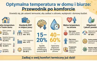 Optymalna temperatura w biurze BHP to klucz do zdrowia i wydajności. Sprawdź, jak zadbać o komfort termiczny.