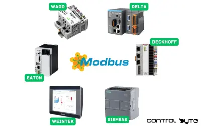 Urządzenia WAGO, DELTA, BECKHOFF, EATON, SIEMENS i WEINTEK, kluczowe dla sieci przemysłowych, współpracują z protokołem Modbus.