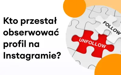 Kto przestał obserwować profil na Instagramie? Zagadka z puzzli: "Follow" i "Unfollow" wyjaśniają, dlaczego para x i y przestała się obserwować na Instagramie.