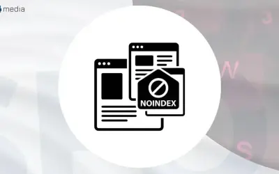 Ikona "noindex" na tle symbolizującym witrynę. Oznacza, że strona nie będzie indeksowana przez wyszukiwarki, np. Google.