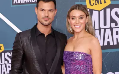 Taylor Lautner i jego żona, Taylor Dome, na gali CMT Music Awards.