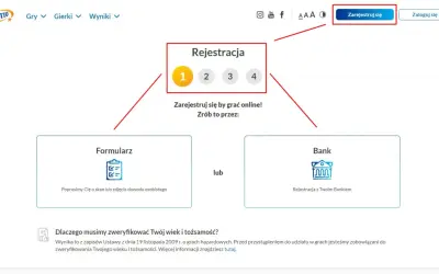Chcesz wiedzieć, jak grać w lotto przez internet? Zarejestruj się, wybierając formularz lub bank.