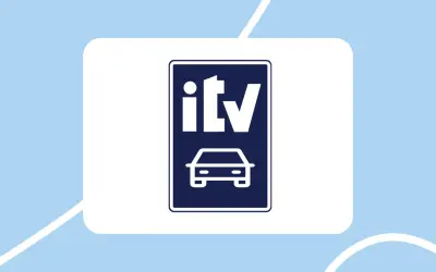 Icono de ITV con un coche. ¿Se puede transferir un coche sin ITV? Consulta la normativa.