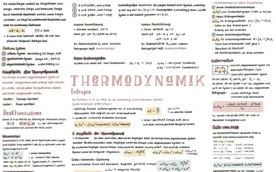 Der erste Hauptsatz der Thermodynamik besagt, dass Energie weder erzeugt noch vernichtet, sondern nur umgewandelt werden kann.