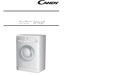 Pralka Candy Smart Activa. Instrukcja obsługi po polsku.