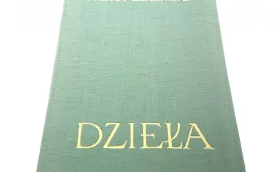 Zielona okładka książki z napisem "STEFAN ŻEROMSKI" i "DZIEŁA" złotymi literami.