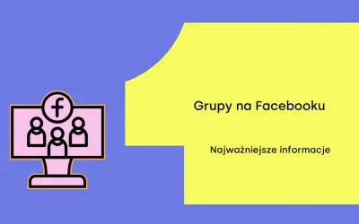 Jak znaleźć grupy na Facebooku? Ikona komputera z ludzikami i logo Facebooka. Najważniejsze informacje.
