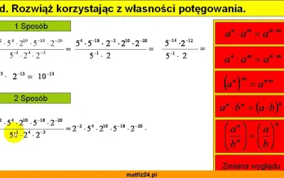 Potęgi w matematyce: Opanuj zasady i unikaj typowych błędów