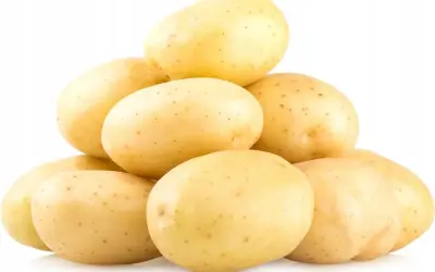 Stos świeżych ziemniaków Colombo, idealnych na frytki lub purée.