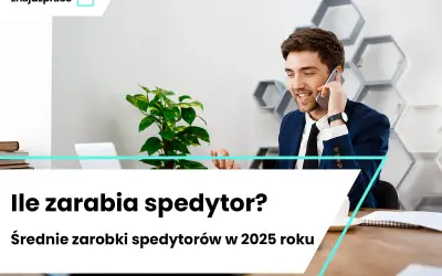 Młody mężczyzna w garniturze rozmawia przez telefon w nowoczesnym biurze.