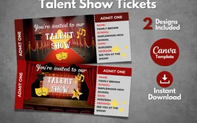 Wzory biletów do teatru – stwórz wyjątkowe zaproszenia na wydarzenia