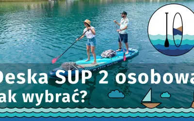 Para na desce SUP, ciesząca się pływaniem w spokojnej wodzie.