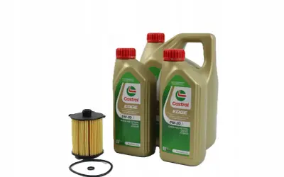 Olej Castrol EDGE 0W-20 i filtr oleju, idealny zestaw do Twojego Volvo V40 D3.
