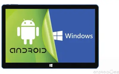 Tablet z Androidem i nakładką Windows. Emulator Windows na Androida pozwala na korzystanie z obu systemów.