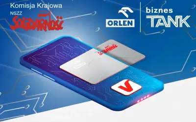 Karta Orlen z rabatem dla członków NSZZ Solidarność, dostępna w ramach Biznes Tank.