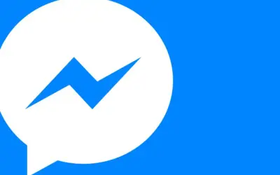 Logo Messengera. Zastanawiasz się, czy da się odzyskać konwersacje na Messengerze? Ikona aplikacji na niebieskim tle.
