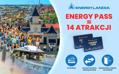 Energylandia: Energy Pass to 14 atrakcji! Zdobądź swoje bilety VIP i ciesz się zabawą.