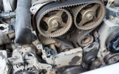 Silnik Ford Kuga 2.0 TDCI, widok na paski rozrządu. Zastanawiasz się, ile kosztuje wymiana rozrządu w tym modelu?