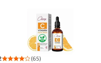 Veganes Vitamin C Serum von Cherry Cosmetics mit Aloe Vera & Ferulasäure. Natürliche Pflege für strahlende Haut.